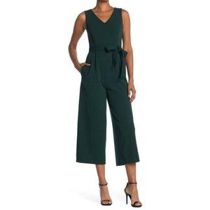 Calvin Klein V-Neck Sleeveless Wide Leg Jumpsuit